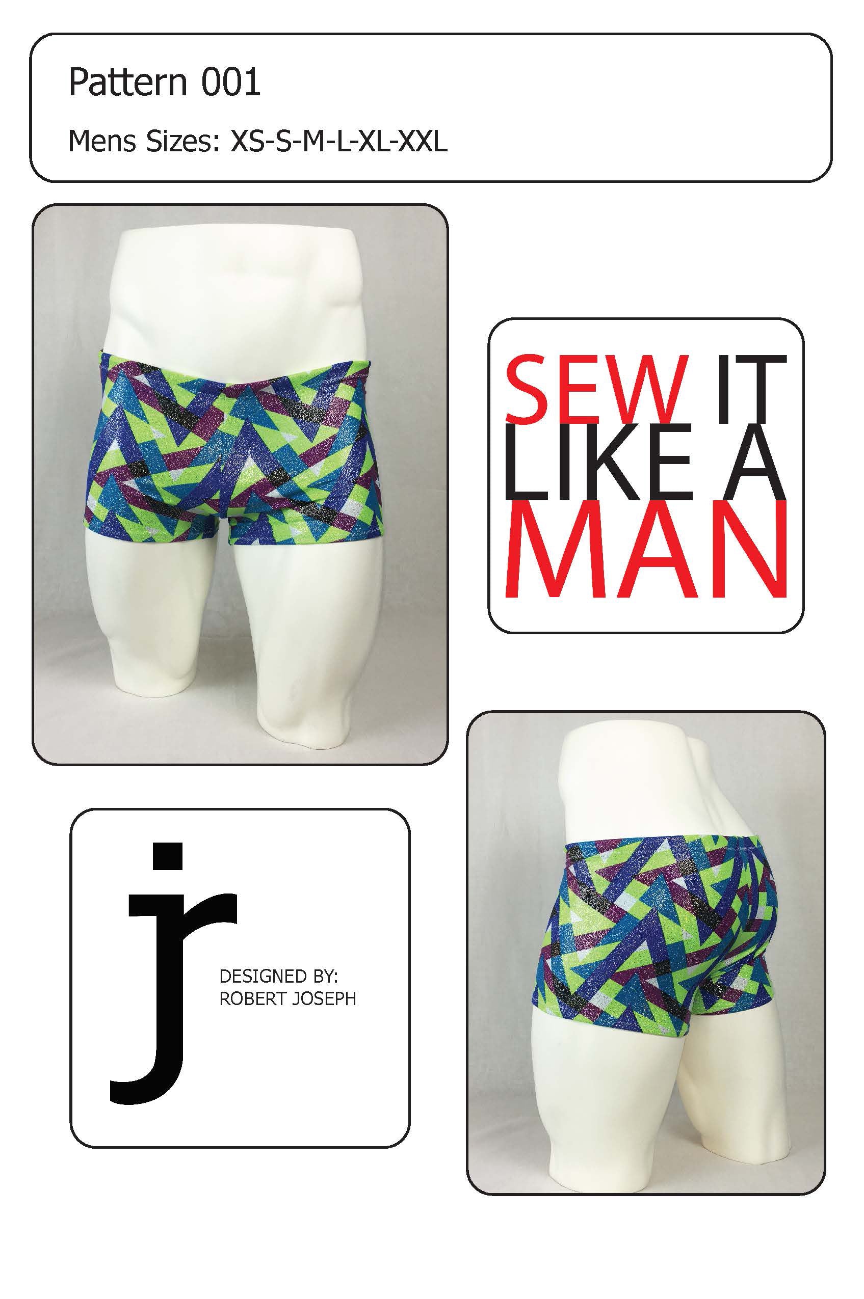 Men's Swim Trunks-PDF Sewing Pattern from 5 out of 4