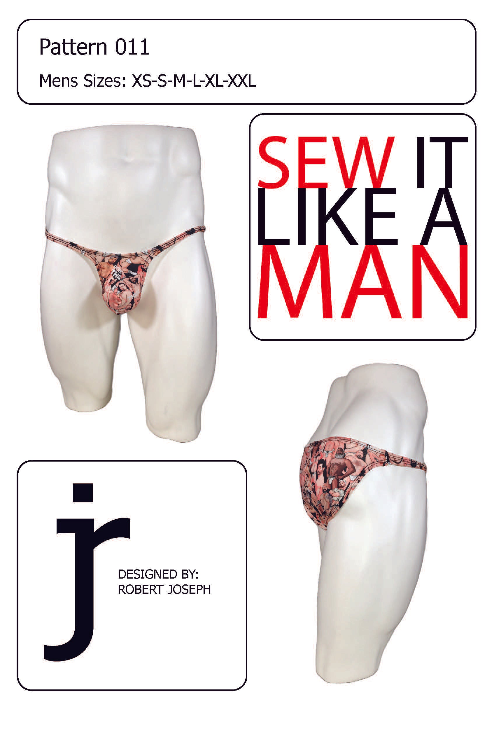 Men's Strapless Sack Pouch G-String Jockstrap Underwear Sewing Pattern –  Sew It Like A Man