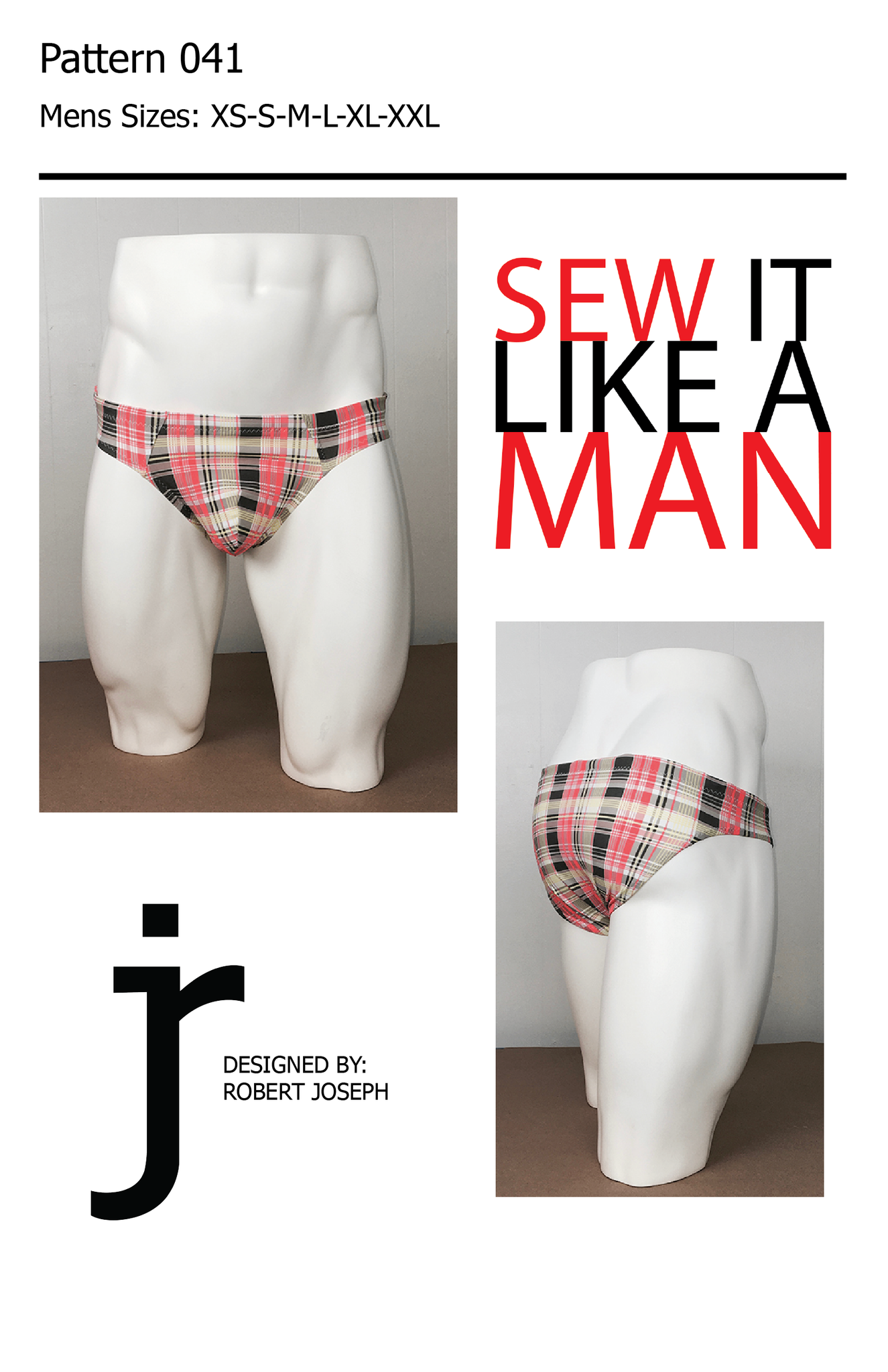 Men's Full Pouch Low Rise Bikini Sewing Pattern MAIL – Sew It Like A Man