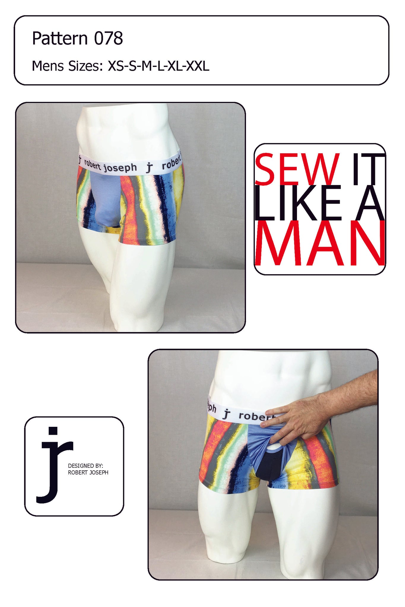 Men's Sack Pouch Bikini Brief Underwear Sewing Pattern PDF – Sew