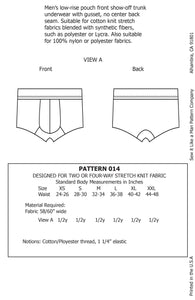 Men's Low-Rise Show-Off Boxer Brief Sewing Pattern MAIL – Sew It Like A Man